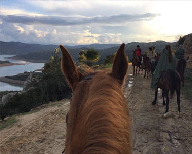 horse riding at Casa Henrietta